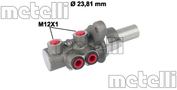 Головний гальмівний циліндр   05-0779   METELLI