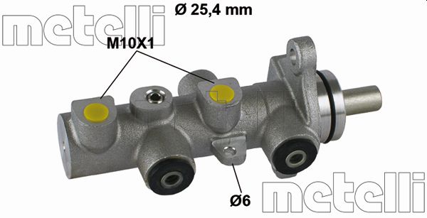 Головний гальмівний циліндр   05-0789   METELLI