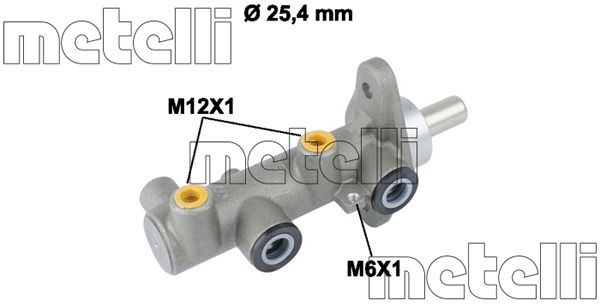 Главный тормозной цилиндр   05-0818   METELLI