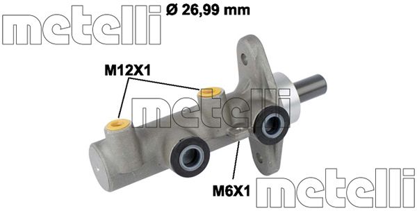 Головний гальмівний циліндр   05-0821   METELLI