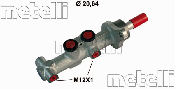 Головний гальмівний циліндр   05-0863   METELLI