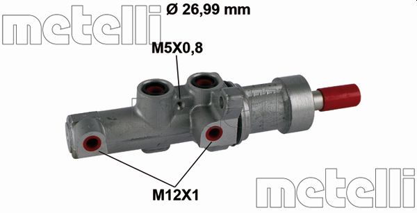 Главный тормозной цилиндр   05-0867   METELLI