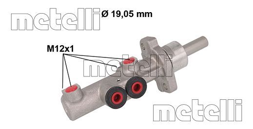 Головний гальмівний циліндр   05-0882   METELLI