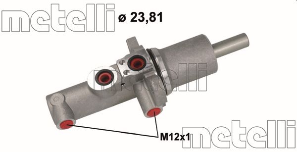 Главный тормозной цилиндр   05-1145   METELLI