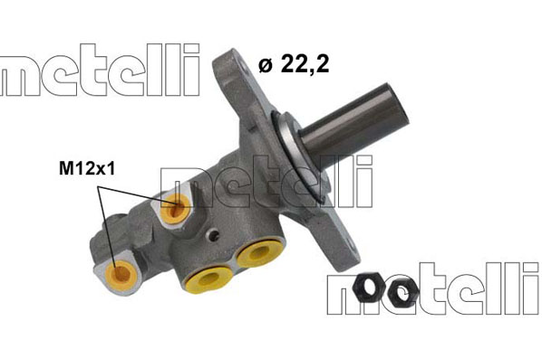 Главный тормозной цилиндр   05-1227   METELLI