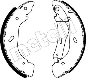 Комплект гальмівних колодок   53-0134   METELLI