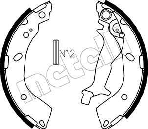 Комплект тормозных колодок, METELLI 53-0178 Комплект тормозных колодок, METELLI 53-0178