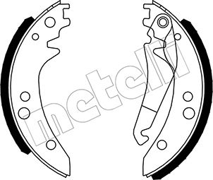 Комплект тормозных колодок   53-0238   METELLI