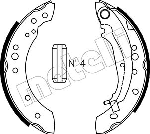 Комплект тормозных колодок   53-0266   METELLI