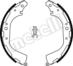 Комплект тормозных колодок, METELLI 53-0282 Комплект тормозных колодок, METELLI 53-0282