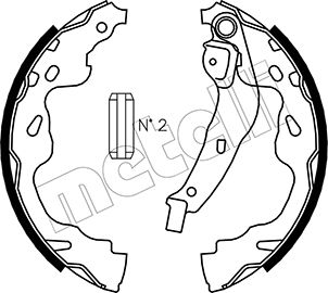 Комплект тормозных колодок   53-0438   METELLI