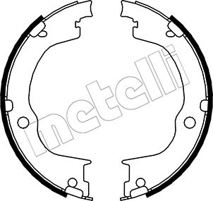 Комплект тормозных колодок, стояночная тормозная система   53-0317   METELLI