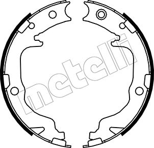 Комплект гальмівних колодок, стоянкове гальмо   53-0362   METELLI