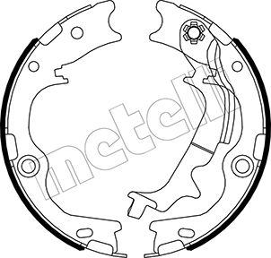 Комплект тормозных колодок, стояночная тормозная система   53-0502   METELLI