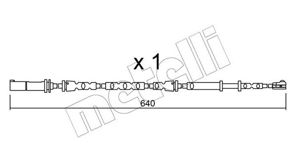 Конт. попер. сигналу, знос гальм. накл.   SU.312   METELLI