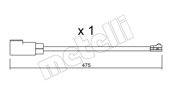 Конт. попер. сигналу, знос гальм. накл.   SU.329   METELLI