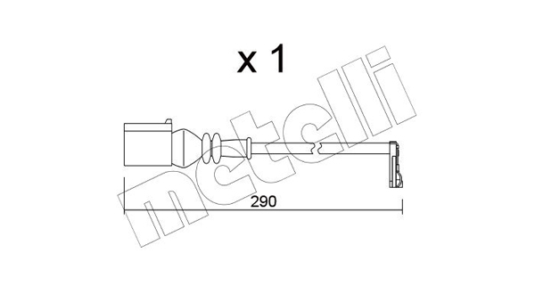 Конт. попер. сигналу, знос гальм. накл., METELLI SU.365 Конт. попер. сигналу, знос гальм. накл., METELLI SU.365