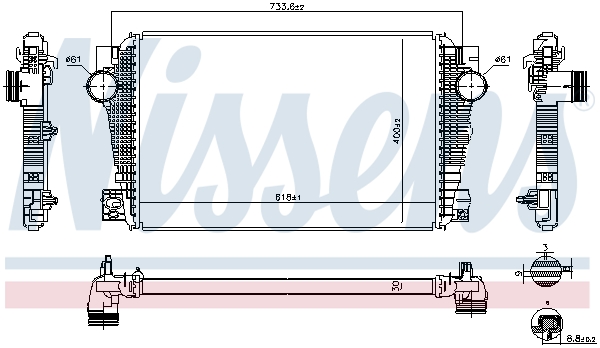 Интеркулер   96258   NISSENS