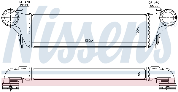 Охолоджувач наддувального повітря 96387 NISSENS #5