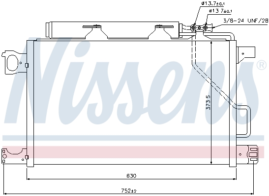 Конденсатор, система кондиціонування повітря 940100 NISSENS #4