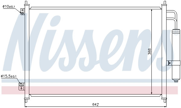 Конденсатор, кондиционер 940121 NISSENS #5