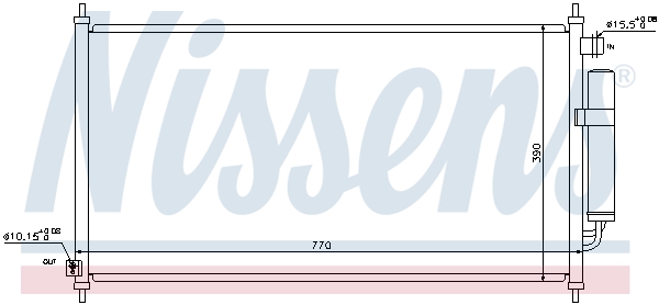 Конденсатор, система кондиціонування повітря 940237 NISSENS #5