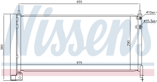 Конденсатор, система кондиціонування повітря 940487 NISSENS #4