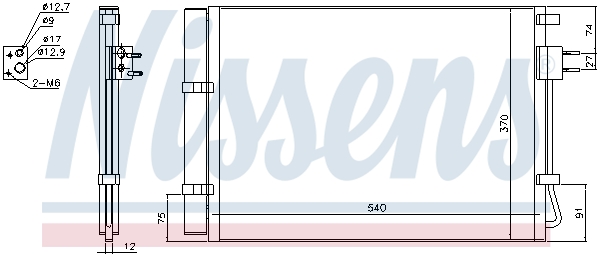 Конденсатор, система кондиціонування повітря 940636 NISSENS #5