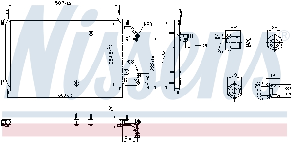 Конденсатор, кондиционер 94424 NISSENS #4