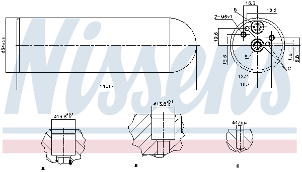 Осушувач, система кондиціонування повітря 95231 NISSENS #4