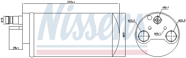Осушитель, кондиционер 95341 NISSENS #4