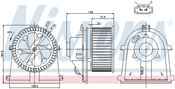 Компресор салону 87022 NISSENS #5
