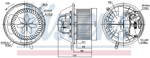 Компресор салону 87062 NISSENS #5
