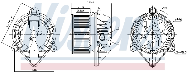 Компресор салону 87174 NISSENS #4