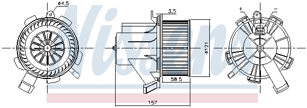Компресор салону 87208 NISSENS #5