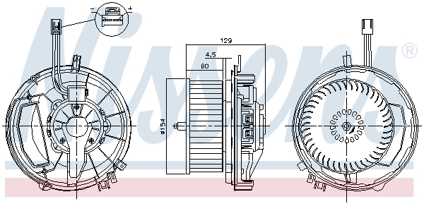 Компресор салону 87256 NISSENS #4