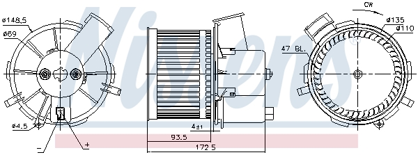 Компресор салону 87405 NISSENS #4