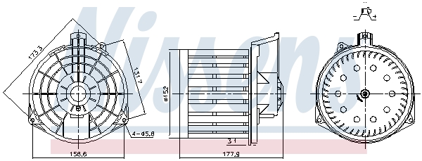 Компресор салону   87549   NISSENS