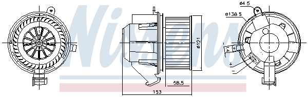 Компресор салону   87607   NISSENS