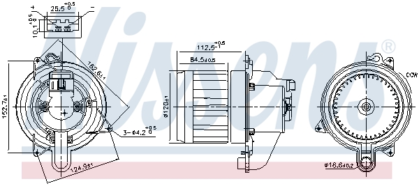 Компресор салону   87609   NISSENS