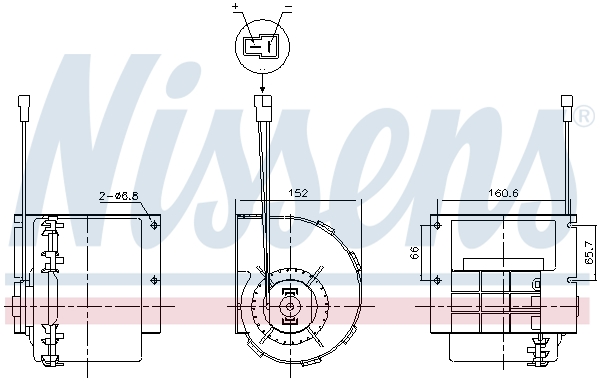 Компресор салону   87613   NISSENS