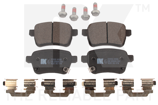 Комплект гальмівних накладок, дискове гальмо   2223100   NK