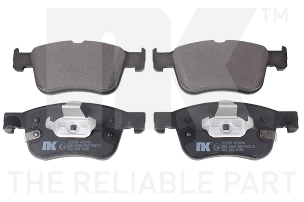 Комплект гальмівних накладок, дискове гальмо, NK 222595 Комплект гальмівних накладок, дискове гальмо, NK 222595
