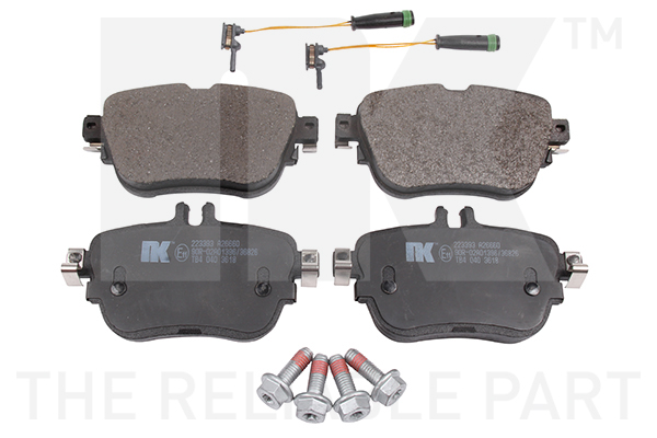 Комплект гальмівних накладок, дискове гальмо, NK 223393 Комплект гальмівних накладок, дискове гальмо, NK 223393