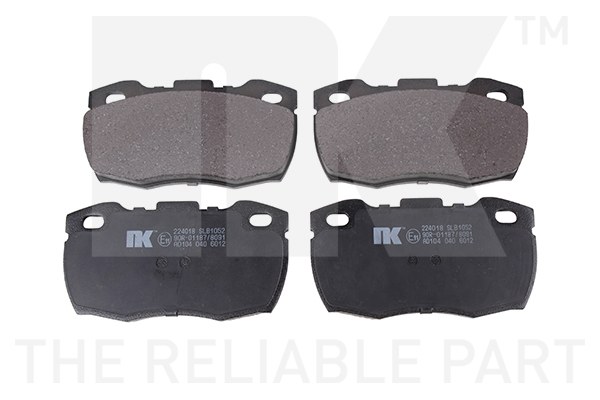 Комплект гальмівних накладок, дискове гальмо   224018   NK