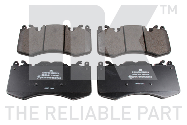 Комплект гальмівних накладок, дискове гальмо, NK 224036 Комплект гальмівних накладок, дискове гальмо, NK 224036