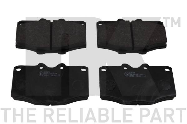 Комплект тормозных колодок, дисковый тормоз, NK 224509 Комплект тормозных колодок, дисковый тормоз, NK 224509