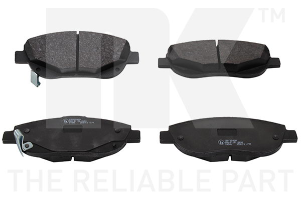 Комплект гальмівних накладок, дискове гальмо   224591   NK