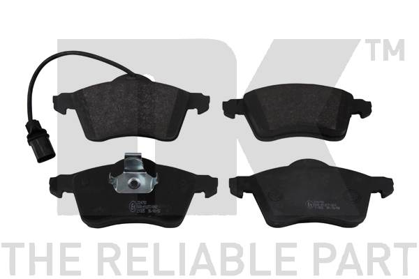 Комплект гальмівних накладок, дискове гальмо   224750   NK