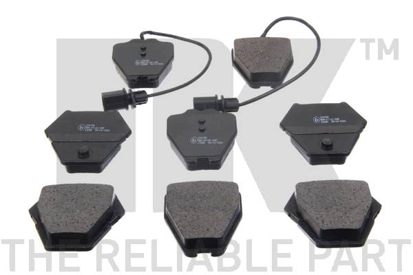 Комплект гальмівних накладок, дискове гальмо   224780   NK